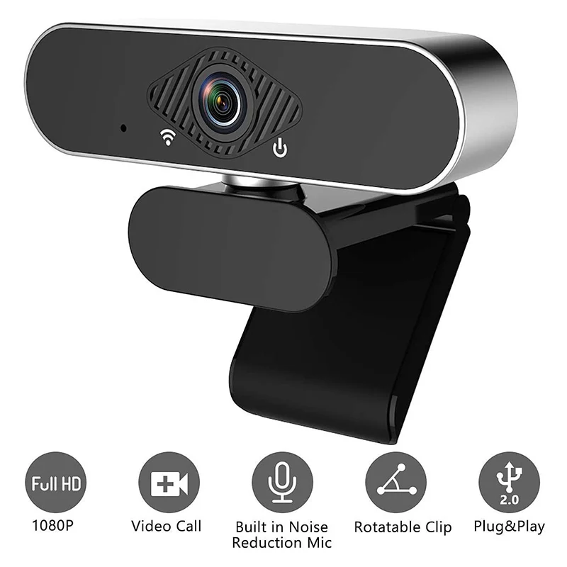 New Webcam 1080P HD Autofocus Web Camera with Noise Reduction Microphone for PC Laptop DOM668
New Webcam 1080P HD Autofocus Web Camera with Noise Reduction Microphone for PC Laptop DOM668