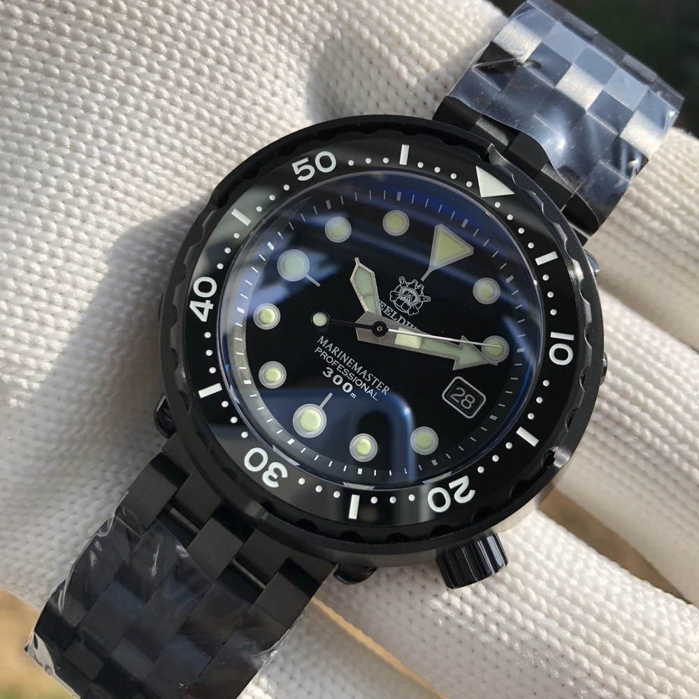 Steeldive SD1975X Tuna Dive Watch NH35 PVD Black Stainless Steel Case 300m Water Resistant Mens Automatic Diving Wristwatch
Steeldive SD1975X Tuna Dive Watch NH35 PVD Black Stainless Steel Case 300m Water Resistant Mens Automatic Diving Wristwatch