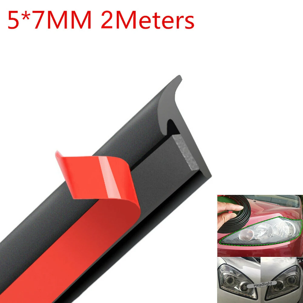 2 Meter Rubber Sealing Strip Black For Car Edge Trim Bumper Lip Side Skirt Styling Mouldings 5*7MM Car Sealed Strips
2 Meter Rubber Sealing Strip Black For Car Edge Trim Bumper Lip Side Skirt Styling Mouldings 5*7MM Car Sealed Strips