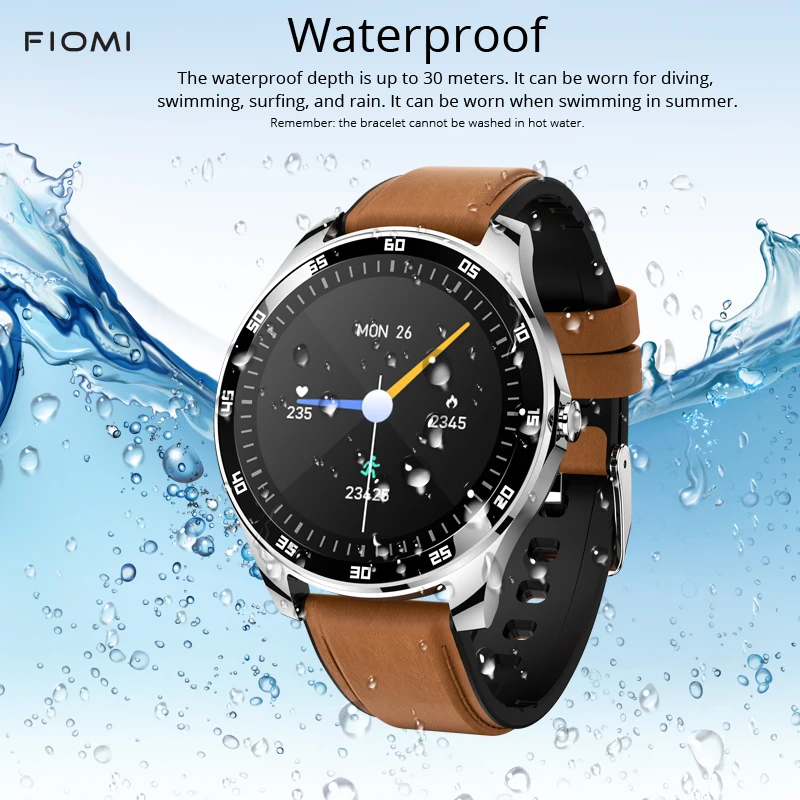 FIOMI s16 Smart Watch Men Full Touch Fitness Tracker Blood Pressure Clock Women GT2 Smartwatch for Xiaomi Android iOS | Электроника