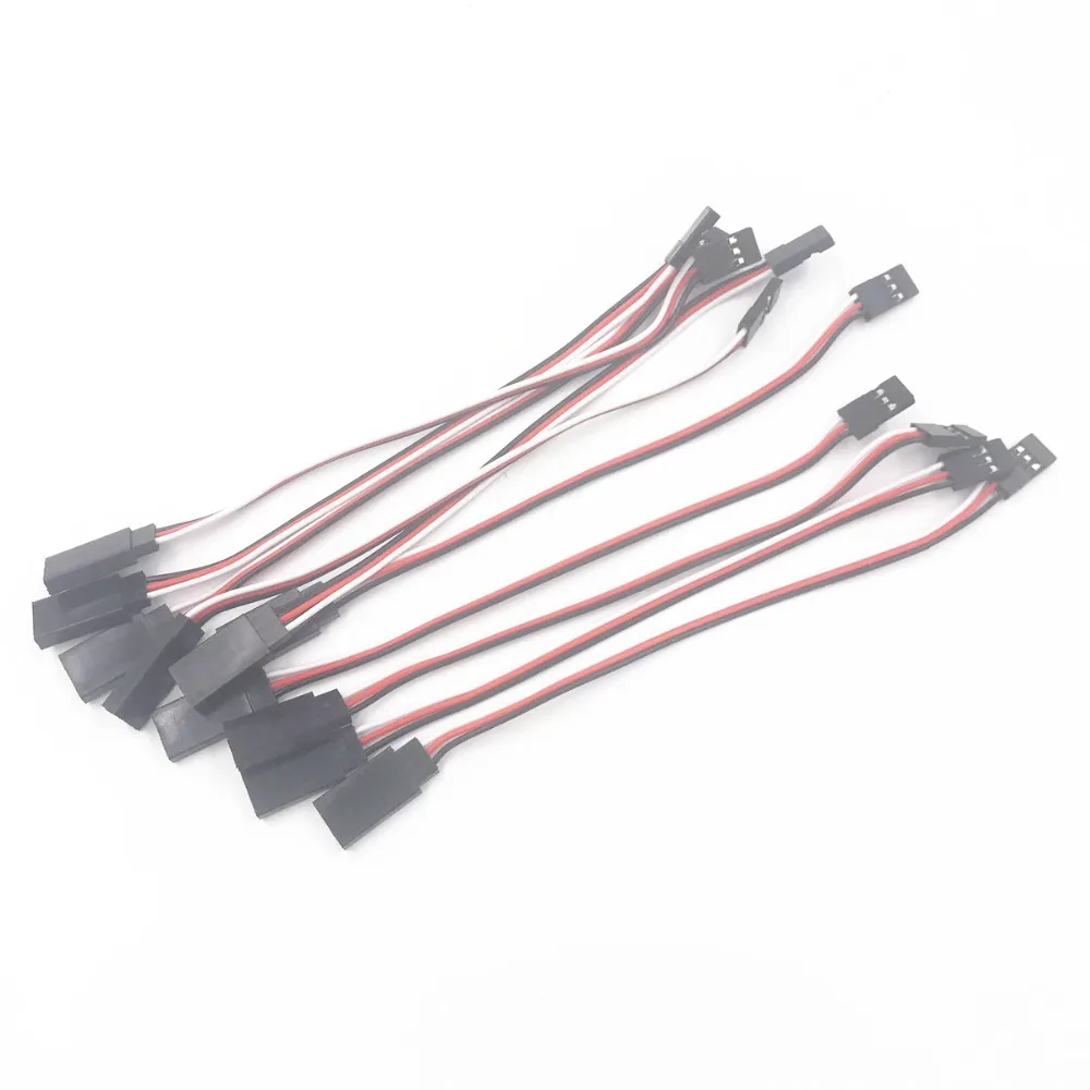 

5/10Pcs 100/150/300/500/1000mm Servo Extension Lead Wire Cable For RC Futaba JR Male to Female 10cm 15cm 20cm 30cm 50cm 100cm
