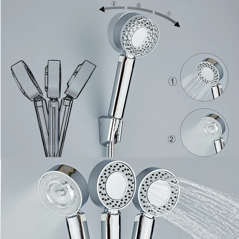 Shower Head Water Saving Round ABS Chrome Booster Bath Shower High Pressure Handheld Hand Shower Double-sided Dual Function
Shower Head Water Saving Round ABS Chrome Booster Bath Shower High Pressure Handheld Hand Shower Double-sided Dual Function