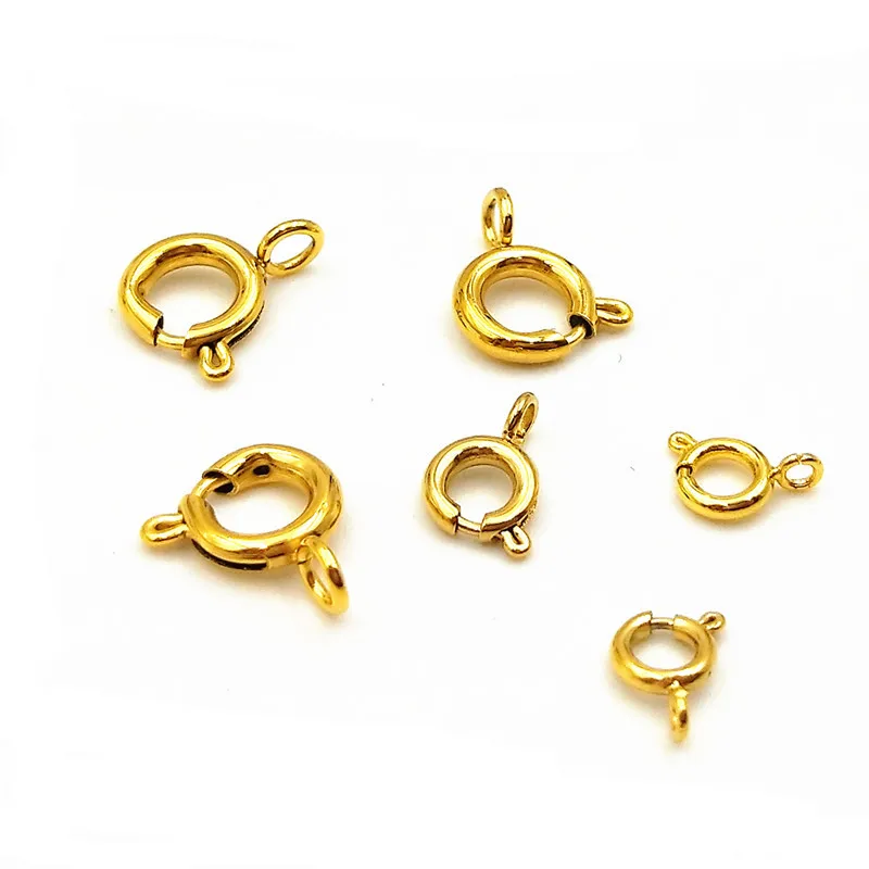 Electro plating Gold Lobster clasp 316L Stainless Steel Slingshot Buckle Spring Buckle Blister Buckle DIY Jewelry Accessories
Electro plating Gold Lobster clasp 316L Stainless Steel Slingshot Buckle Spring Buckle Blister Buckle DIY Jewelry Accessories