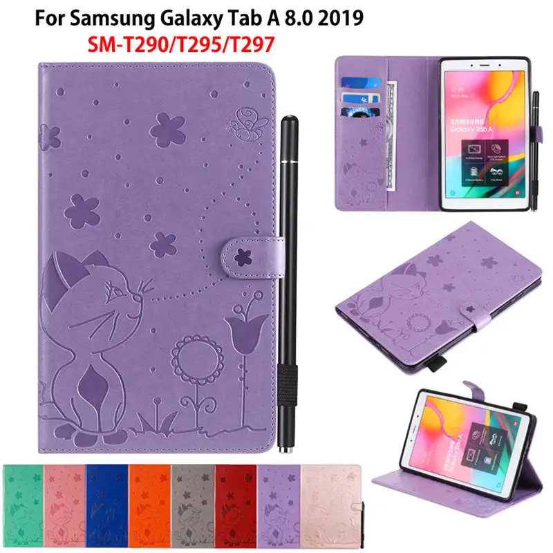 Флип-чехол для Samsung galaxy tab A 8,0 2019, флип-чехол для телефона, T290, T295, T297, чехол-подставка с тиснением в виде кошки и пчелы + подарок
Флип-чехол для Samsung galaxy tab A 8,0 2019, флип-чехол для телефона, T290, T295, T297, чехол-подставка с тиснением в виде кошки и пчелы + подарок