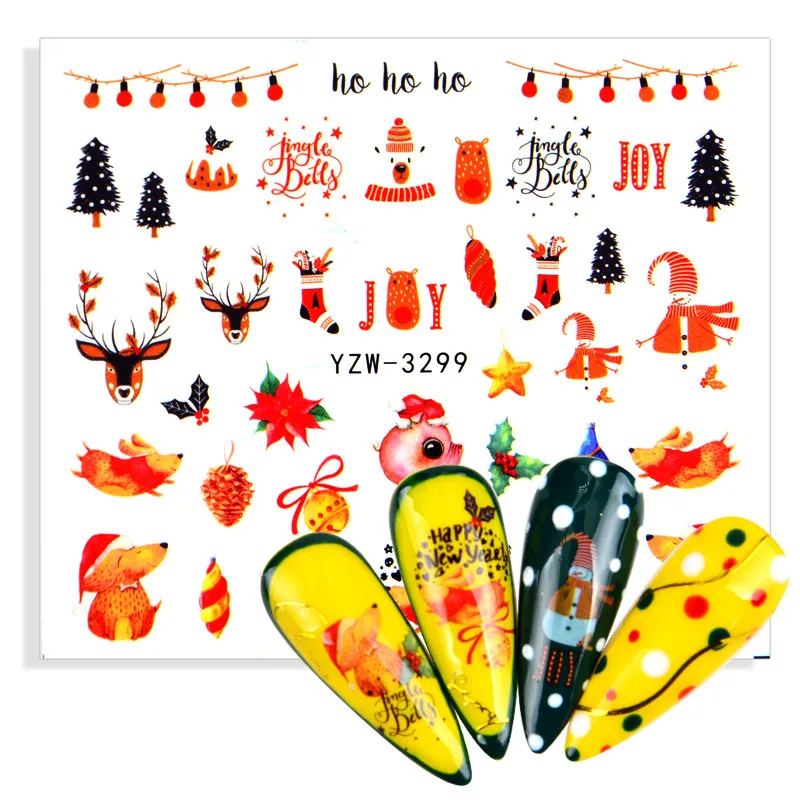 Nail Sticker Colorful Elk Snowflake Watermark / 3D Ultra Thin Adhesive Decals Nail Art Transfer Slide DIY Decoration Tools
Nail Sticker Colorful Elk Snowflake Watermark / 3D Ultra Thin Adhesive Decals Nail Art Transfer Slide DIY Decoration Tools