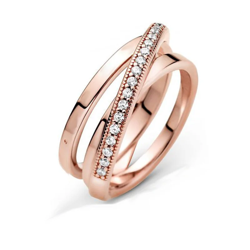 Pre-autumn New 2021 Signature Crossover Over Triple Band Ring Women Engagement Jewelry Making Wedding Rings Zircon Silver Round
Pre-autumn New 2021 Signature Crossover Over Triple Band Ring Women Engagement Jewelry Making Wedding Rings Zircon Silver Round