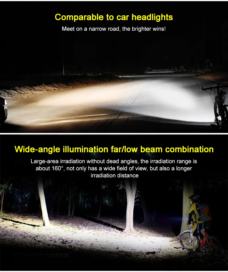 New Bicycle Light 5 Mode Mountain Bike USB Charging Front Light Tail Light Strong Light Waterproof Safety Warning Light 
New Bicycle Light 5 Mode Mountain Bike USB Charging Front Light Tail Light Strong Light Waterproof Safety Warning Light
