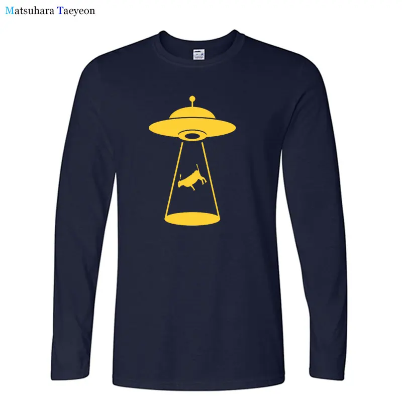 Alien Cattle Abduction печатные футболки для мужчин Осенняя футболка с длинным рукавом для мужчин Повседневная рубашка Harajuku хлопковые футболки с кру...
Alien Cattle Abduction печатные футболки для мужчин Осенняя футболка с длинным рукавом для мужчин Повседневная рубашка Harajuku хлопковые футболки с кру...