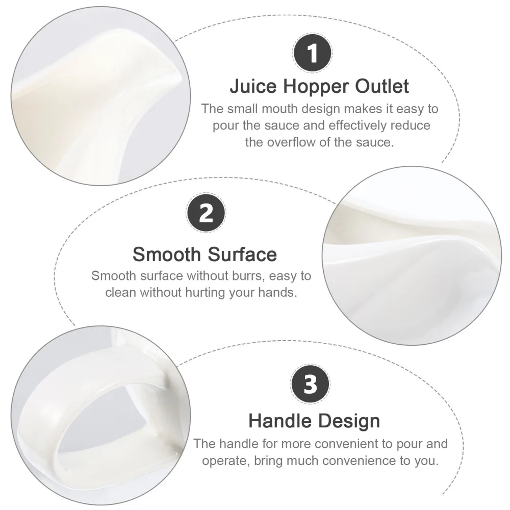 2Pcs Ceramic Gravy Boats Sauce Storage Spoon with Handle Dinning Table Decor
2Pcs Ceramic Gravy Boats Sauce Storage Spoon with Handle Dinning Table Decor