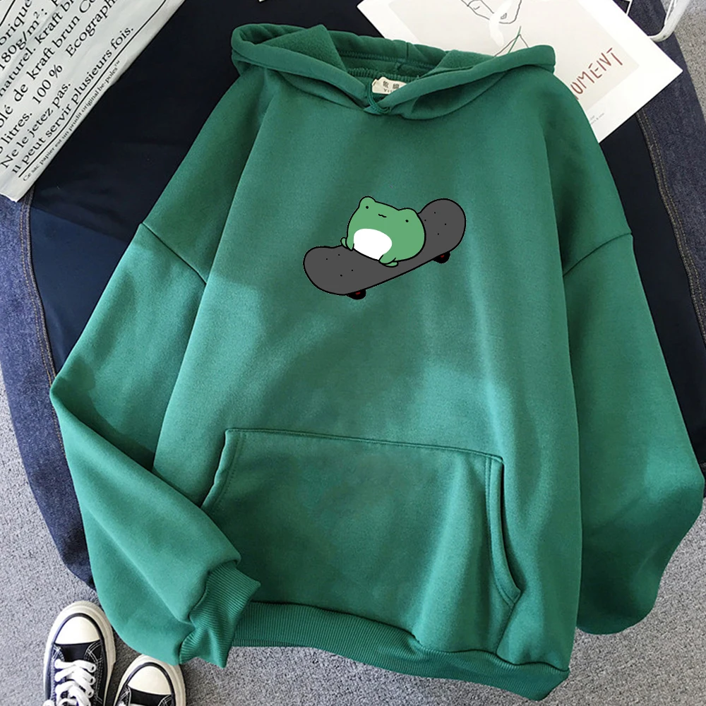 Winter Skateboard Frog Oversized Sweatshirt Men and Women Hoodies Harajuku Warm Pullover Drawstring Pink Womens Korean Style
Winter Skateboard Frog Oversized Sweatshirt Men and Women Hoodies Harajuku Warm Pullover Drawstring Pink Womens Korean Style