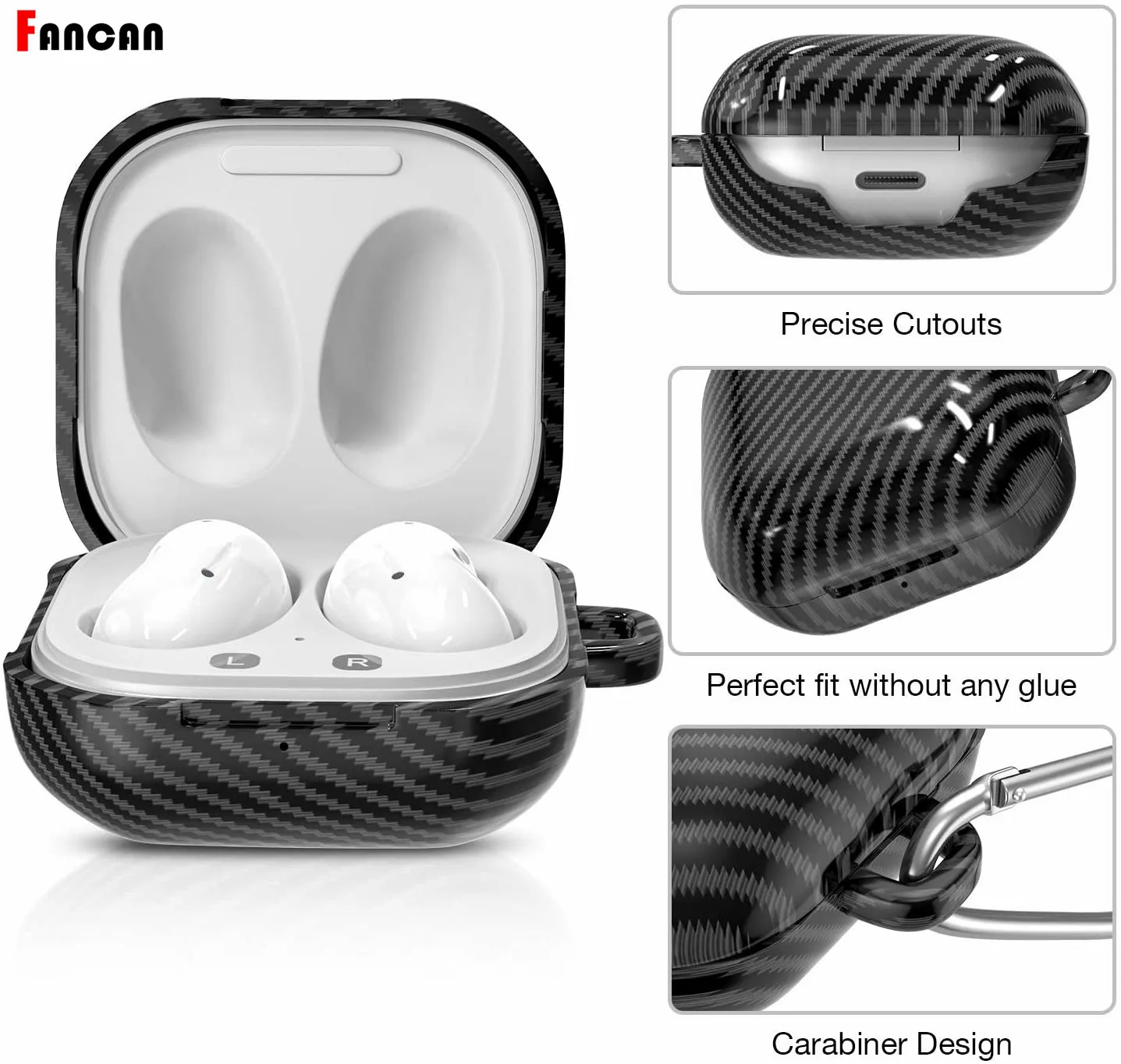 Чехол из углеродного волокна с брелоком для Galaxy Buds Live, Жесткий Чехол из поликарбоната с защитой от ударов, Роскошный чехол для Galaxy buds 2/Pro
Чехол из углеродного волокна с брелоком для Galaxy Buds Live, Жесткий Чехол из поликарбоната с защитой от ударов, Роскошный чехол для Galaxy buds 2/Pro