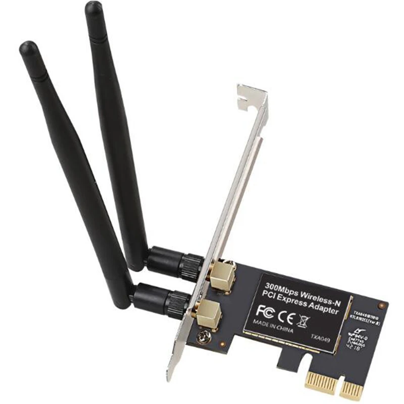 Dual Band PCI-E WiFi Wireless Card Adapter 2.4GHz 300Mbps Wi-Fi Converter Card for Windows Server XP/7/8/8.1/10
Dual Band PCI-E WiFi Wireless Card Adapter 2.4GHz 300Mbps Wi-Fi Converter Card for Windows Server XP/7/8/8.1/10