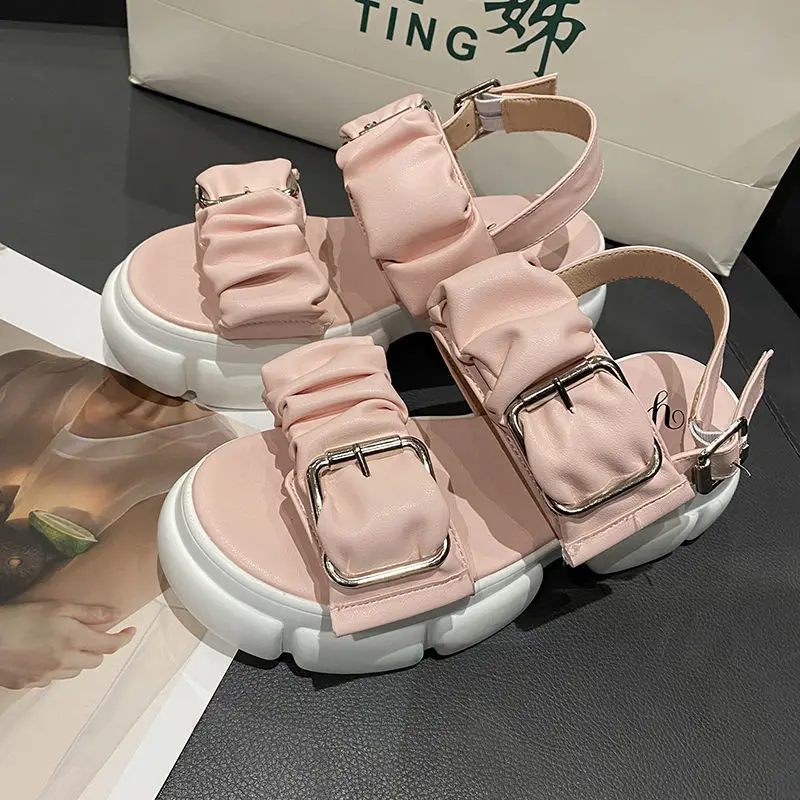 Internet Hot Thick Bottom Women's Sandals 2021 New Summer Versatile Fashion Platform Ins Trendy Casual Sports Roman Sandals
Internet Hot Thick Bottom Women's Sandals 2021 New Summer Versatile Fashion Platform Ins Trendy Casual Sports Roman Sandals