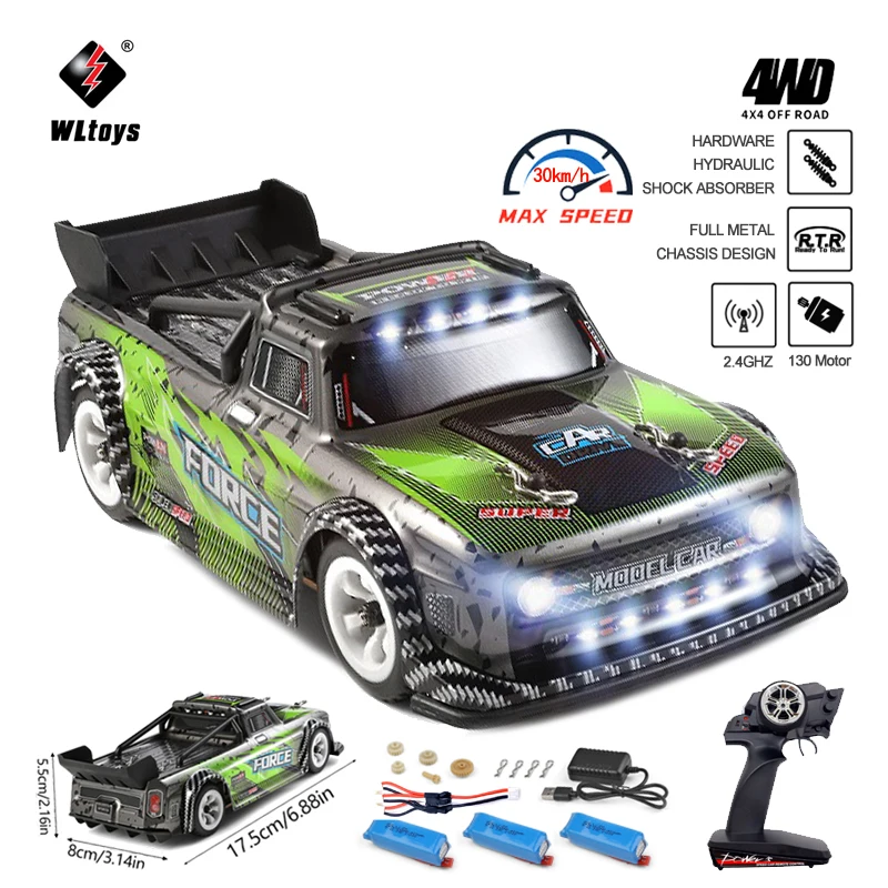 

WLtoys Rc Car 284131 1:28 4WD Drive Off-Road 2.4GHZ Drift Remote Control 30Km/H High Speed RC Cars 1/28 Drift Toys For Boys Gift