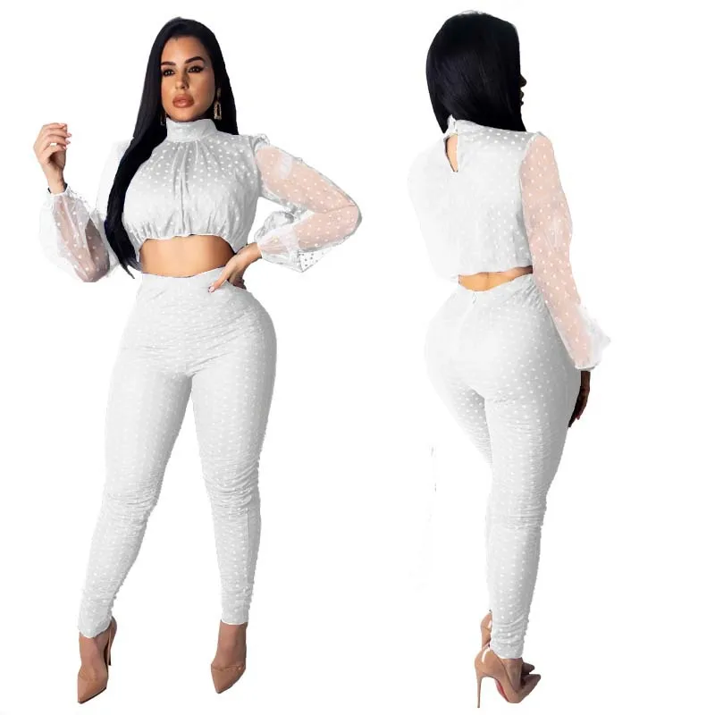 FNOCE Women's sets young Fashion Summer Mesh Polka Dot Sports see-through long sleeve and tight trousers sexy Two-Piece Set
FNOCE Women's sets young Fashion Summer Mesh Polka Dot Sports see-through long sleeve and tight trousers sexy Two-Piece Set