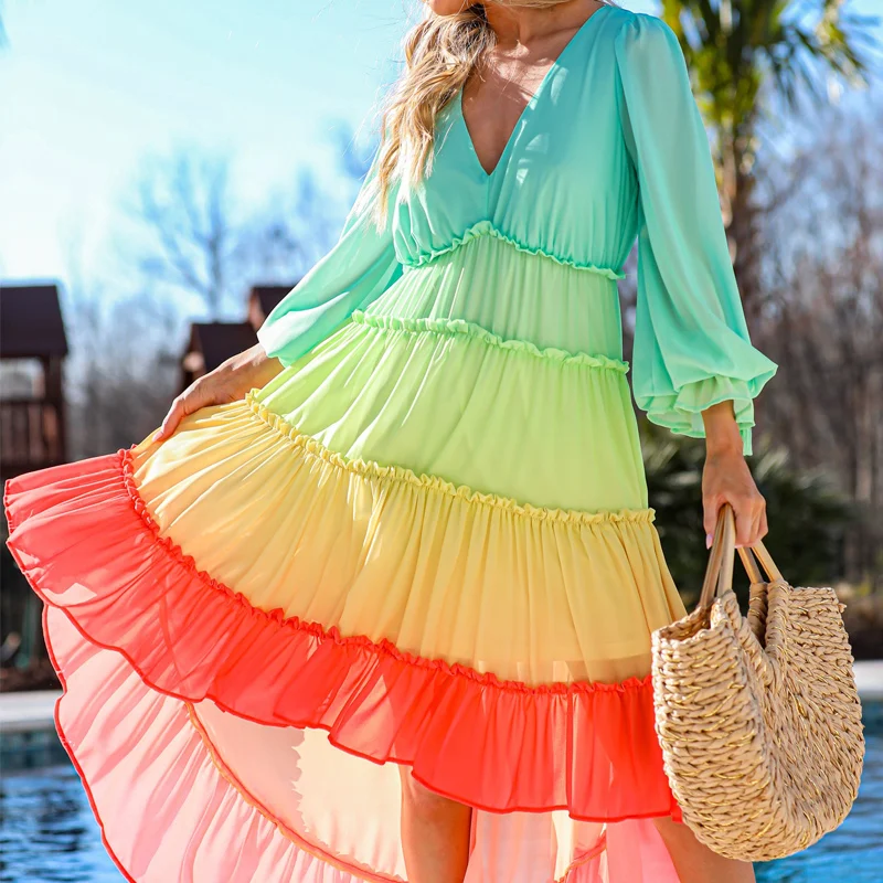 Ruffles Women's Summer Sundresses Dresses for Women 2021 Elegant Swing Women's Long Dress Beautiful Dress for Holiday
Ruffles Women's Summer Sundresses Dresses for Women 2021 Elegant Swing Women's Long Dress Beautiful Dress for Holiday