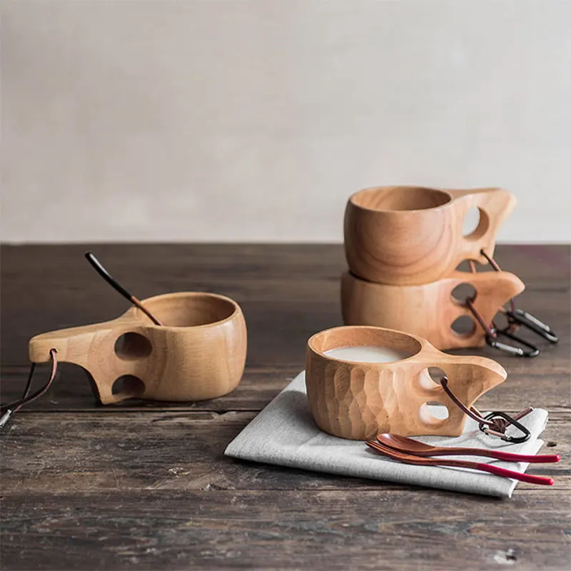 Outdoor Tortoiseshell Finland Kuksa Wood Mug Wooden Cup Handmade Milk Coffee Beer Drinking Party Mugs
Outdoor Tortoiseshell Finland Kuksa Wood Mug Wooden Cup Handmade Milk Coffee Beer Drinking Party Mugs