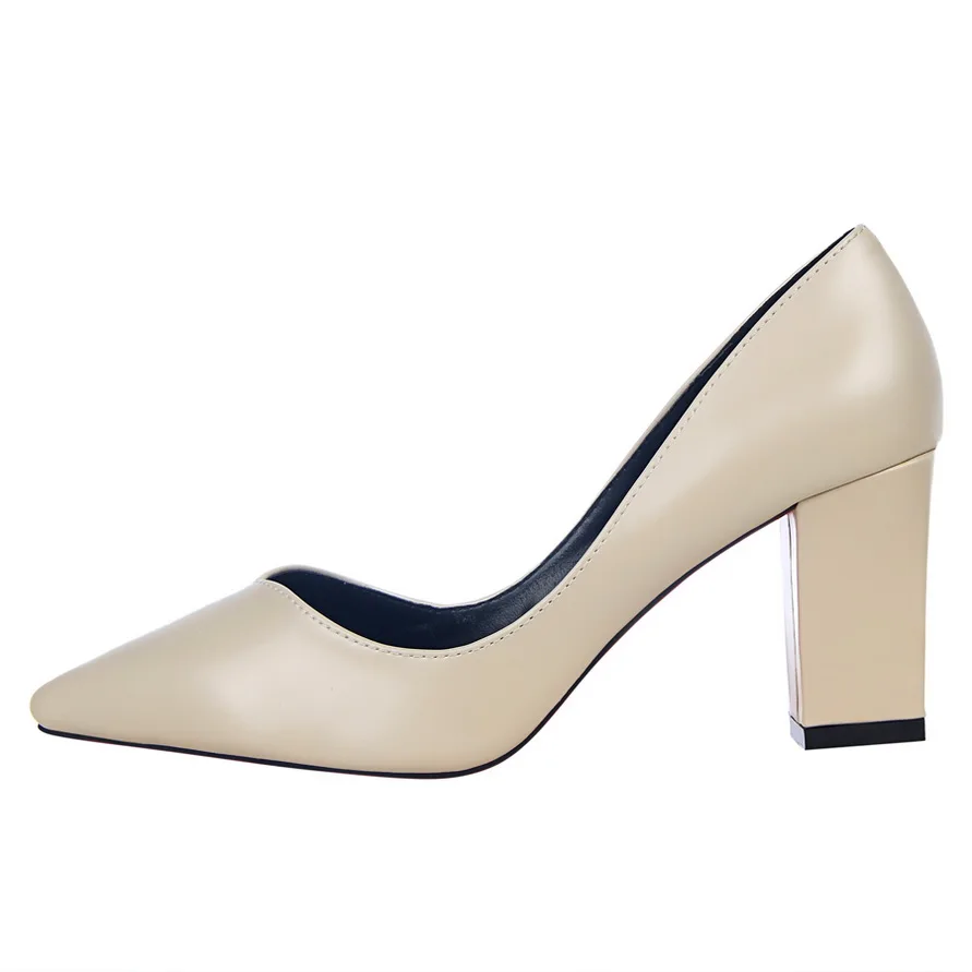 2018 Atumn Spring Women Thick Pumps European Retro Fashion Comfortable Pointed High-heeled Shoes Female Single Shoes DS-B0016
2018 Atumn Spring Women Thick Pumps European Retro Fashion Comfortable Pointed High-heeled Shoes Female Single Shoes DS-B0016