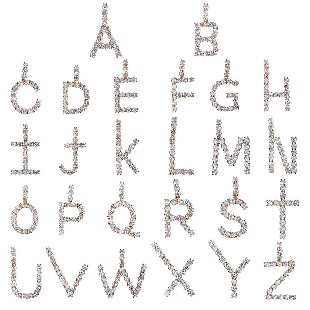 Custom Name Iced Out Cubic Zirconia Letter Pendants Necklaces Mens Charms Zircon Hip Hop Jewelry Silver Color Tennis Necklaces
Custom Name Iced Out Cubic Zirconia Letter Pendants Necklaces Mens Charms Zircon Hip Hop Jewelry Silver Color Tennis Necklaces