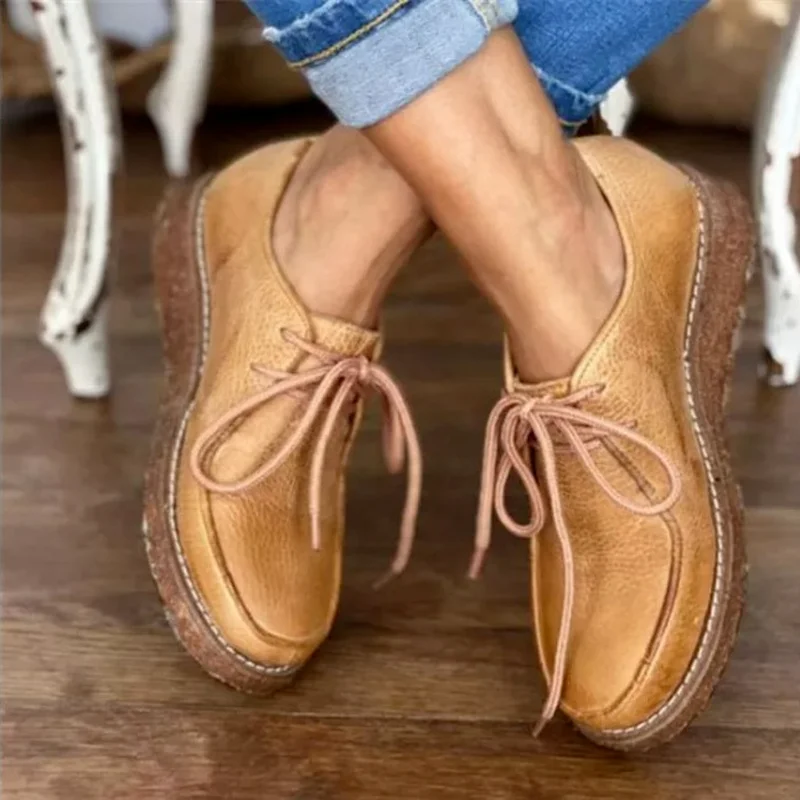 Autumn Women's Flat Shoes Sneakers Leather Lace-up Boat Shoes Round Toe Flat Heel Round Toe Flat Heel Comfortable Casual Shoes
Autumn Women's Flat Shoes Sneakers Leather Lace-up Boat Shoes Round Toe Flat Heel Round Toe Flat Heel Comfortable Casual Shoes