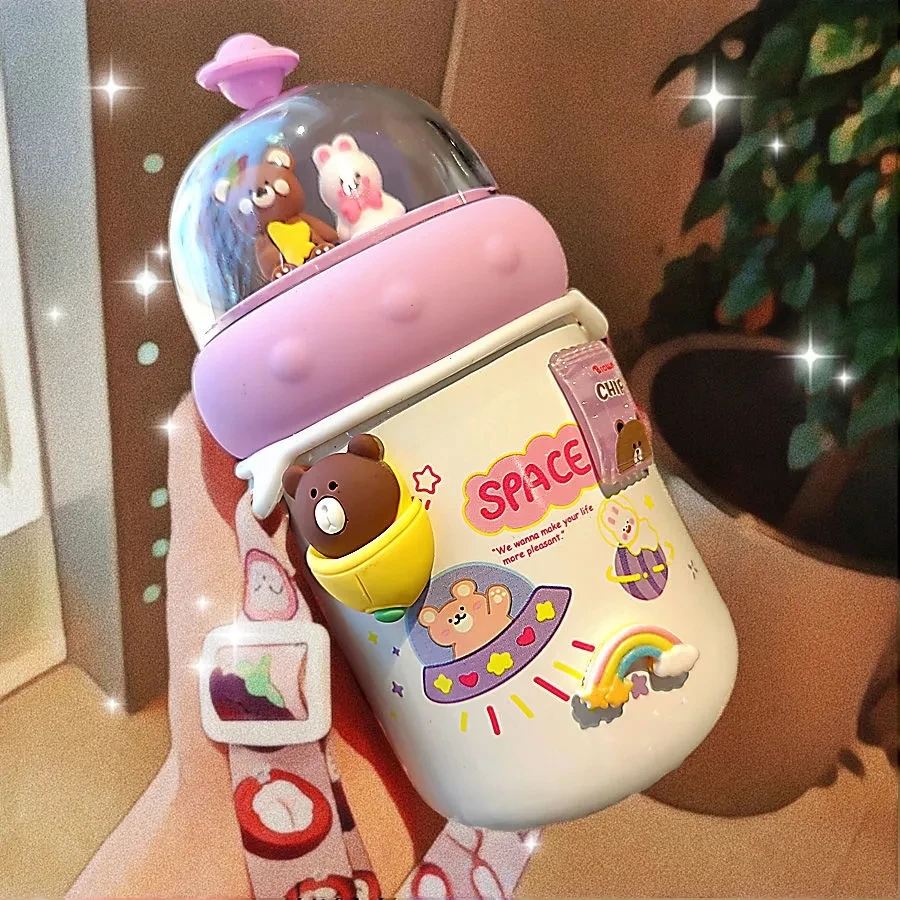350ML Stainless Steel Thermos Mug With Case Cartoon Leak-Proof Vacuum Flask Children Thermal Water Bottle Thermal Cup
350ML Stainless Steel Thermos Mug With Case Cartoon Leak-Proof Vacuum Flask Children Thermal Water Bottle Thermal Cup