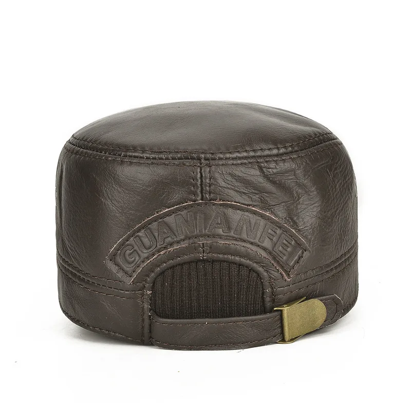 2020 brand high-quality men's baseball cap 100% leather autumn and winter warm hat outdoor leisure hat
2020 brand high-quality men's baseball cap 100% leather autumn and winter warm hat outdoor leisure hat