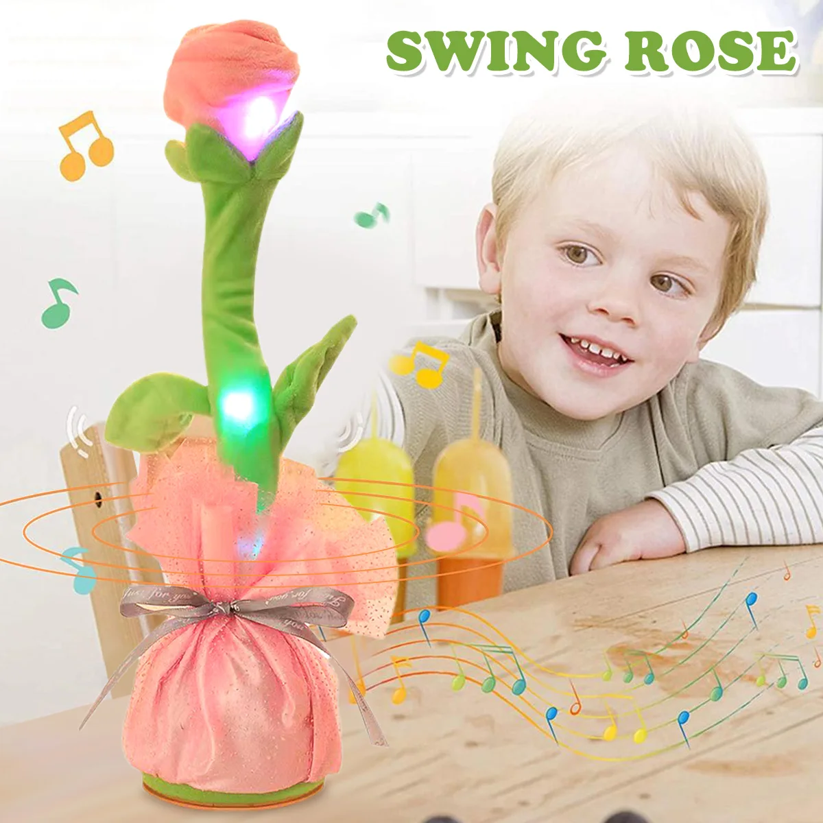 LED Singing Flower Toy Soft Plush Dancing and Talking Flower Simulation Twisting Plush Flower Toy for Children Girlfriend Home
LED Singing Flower Toy Soft Plush Dancing and Talking Flower Simulation Twisting Plush Flower Toy for Children Girlfriend Home