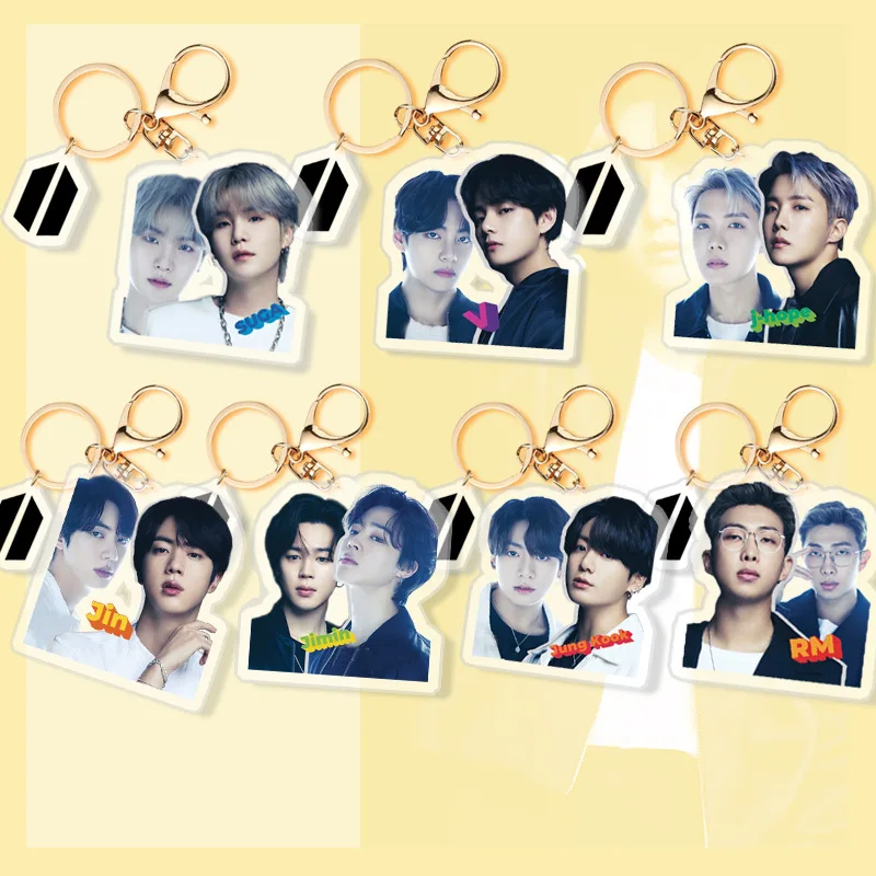 1Pcs Kpop Wholesale Bangtan Boys Acrylic Keychain New Album Key Chain Accessories Key Ring Cute Pendant Keyring Gifts Collection
1Pcs Kpop Wholesale Bangtan Boys Acrylic Keychain New Album Key Chain Accessories Key Ring Cute Pendant Keyring Gifts Collection