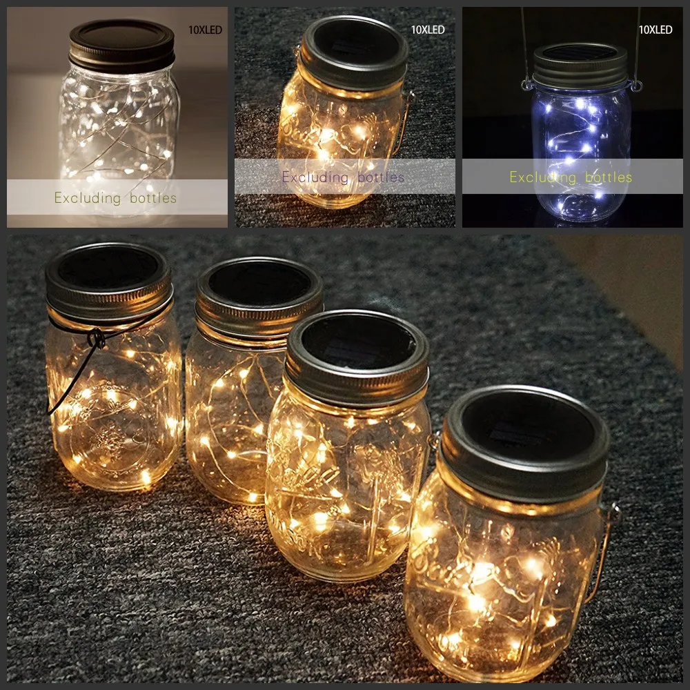Luxury LED Colorful Fairy Light Strip Outdoor Solar Mason Lamp Home Garden
Luxury LED Colorful Fairy Light Strip Outdoor Solar Mason Lamp Home Garden