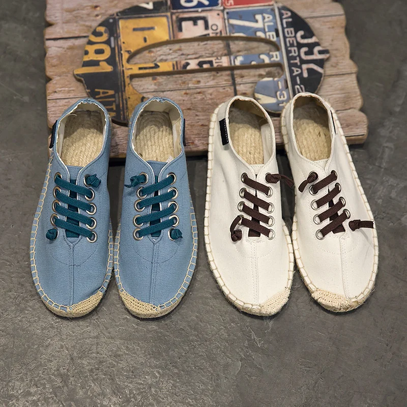 Men Hemp Fisherman Shoes 2021 Brand New Breathable Espadrilles Flats Solid Moccasins Casual Shoes Men
Men Hemp Fisherman Shoes 2021 Brand New Breathable Espadrilles Flats Solid Moccasins Casual Shoes Men