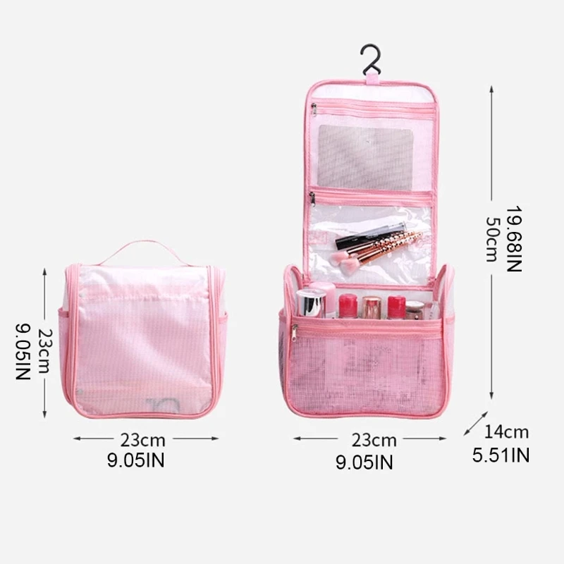 Travel Cosmetic Makeup Bag Toiletry Case Wash Organizer Storage Hanging Pouch Reusable Organizer for Women Girls G5AE
Travel Cosmetic Makeup Bag Toiletry Case Wash Organizer Storage Hanging Pouch Reusable Organizer for Women Girls G5AE