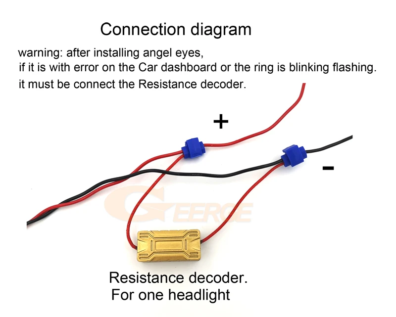 Предназначен для BMW модифицированный angel eyes ccfl led smd cob Canbus без ошибок декодер