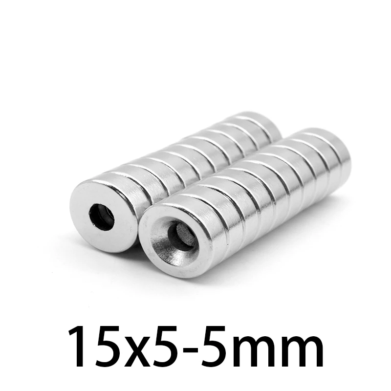 5-80PCS 15x5-5mm Super Powerful Magnets 15*5mm Hole 5mm Permanent Neodymium Magnetic 15x5-5mm Countersunk Round Magnet 15*5-5mm
5-80PCS 15x5-5mm Super Powerful Magnets 15*5mm Hole 5mm Permanent Neodymium Magnetic 15x5-5mm Countersunk Round Magnet 15*5-5mm