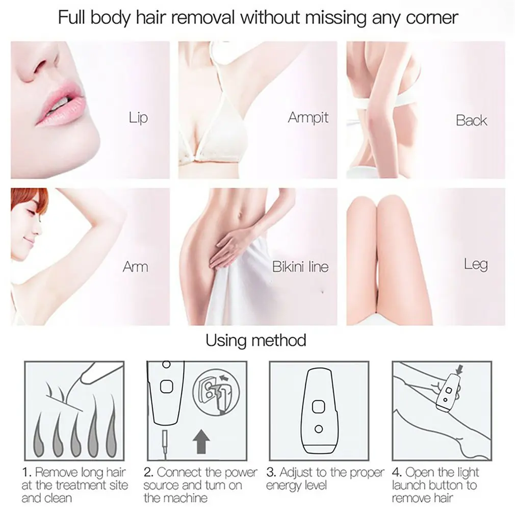 990000 Flashes Ipl Laser Hair Remover Laser Epilator for Women Men Painless Permanent Ipl Hair Removal Device Photoepilator
990000 Flashes Ipl Laser Hair Remover Laser Epilator for Women Men Painless Permanent Ipl Hair Removal Device Photoepilator