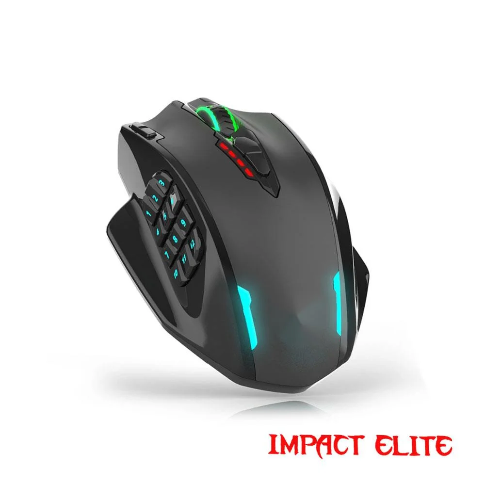

Беспроводная игровая мышь Impact Elite M913 RGB, USB 2,4G, 16000 DPI, 16 кнопок, программируемая эргономичная для геймерских мышей, ПК