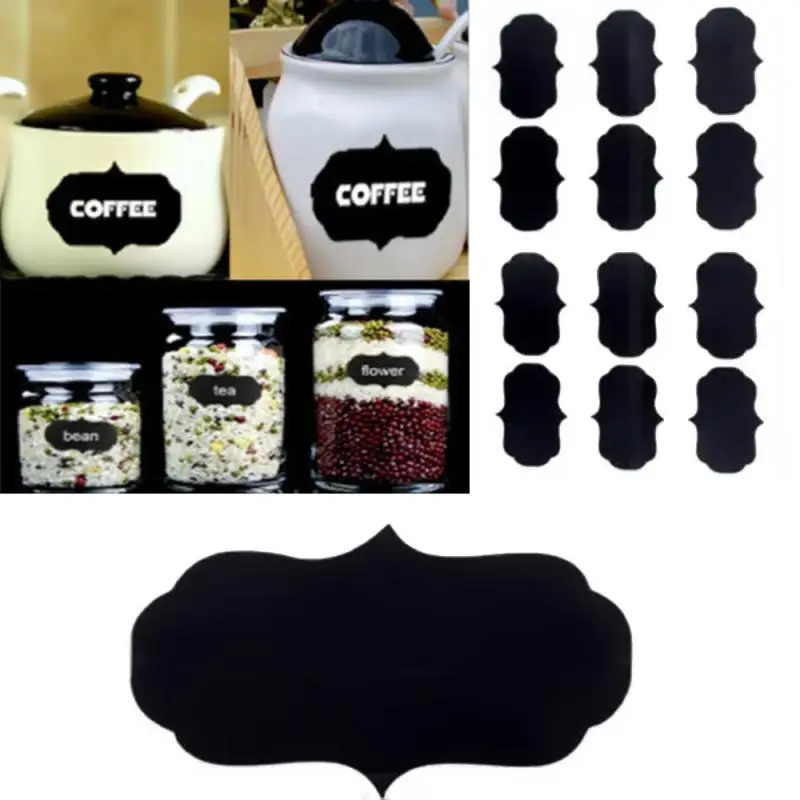 36pcs/Set Erasable Blackboard Sticker Craft Kitchen Jars Organizer Labels Chalkboard Chalk Board Sticker Black Board 5x3.5cm
36pcs/Set Erasable Blackboard Sticker Craft Kitchen Jars Organizer Labels Chalkboard Chalk Board Sticker Black Board 5x3.5cm