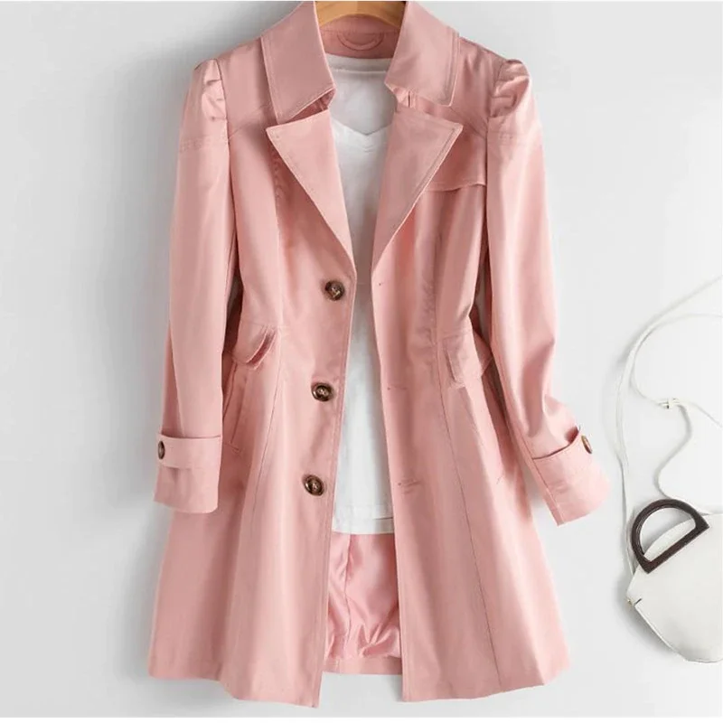 Spring Autumn OL Trench Coat Ladies Trench Coat Elegant Slim Long Women Windbreakers Plus Size Casual Trench Coat Femme 5xl Coat
Spring Autumn OL Trench Coat Ladies Trench Coat Elegant Slim Long Women Windbreakers Plus Size Casual Trench Coat Femme 5xl Coat