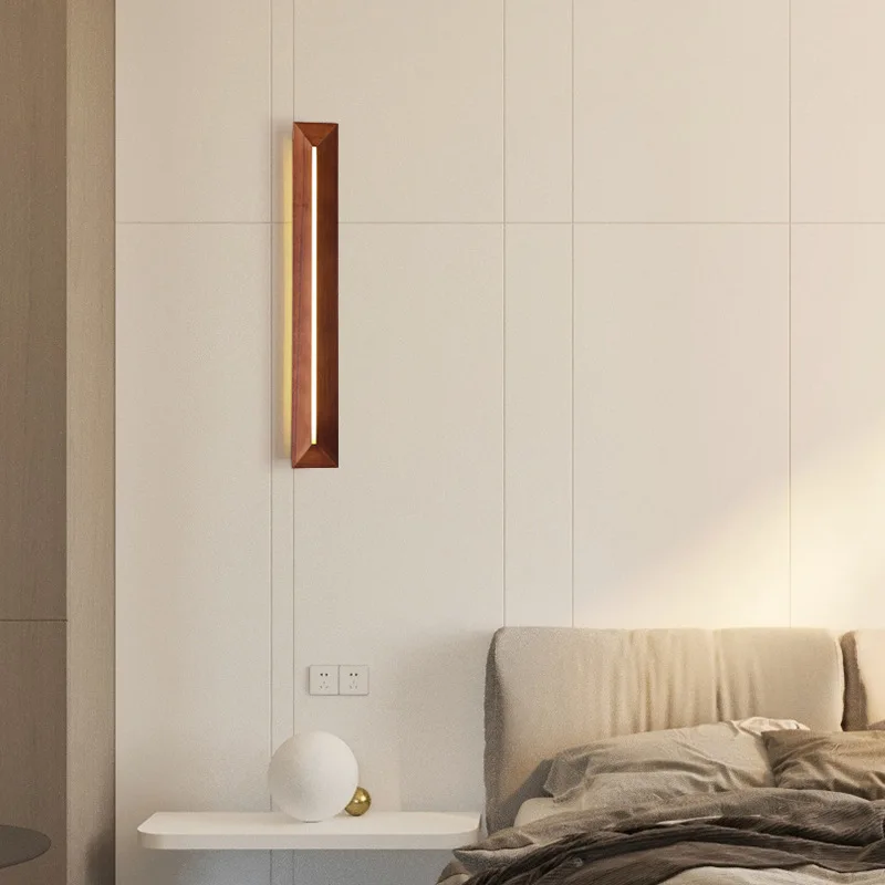 Modern minimalist LED solid wood wall lamp Nordic design art bedroom bedside decoration AC220V warm light white light
Modern minimalist LED solid wood wall lamp Nordic design art bedroom bedside decoration AC220V warm light white light