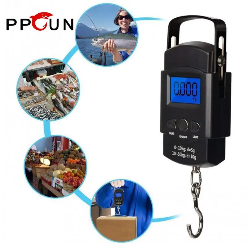 PPGUN 110lb/50kg PS01 Fishing Scale with Measuring Tape Electronic Balance Digital Fishing Postal Hanging Hook Scale with 2 AAA
PPGUN 110lb/50kg PS01 Fishing Scale with Measuring Tape Electronic Balance Digital Fishing Postal Hanging Hook Scale with 2 AAA