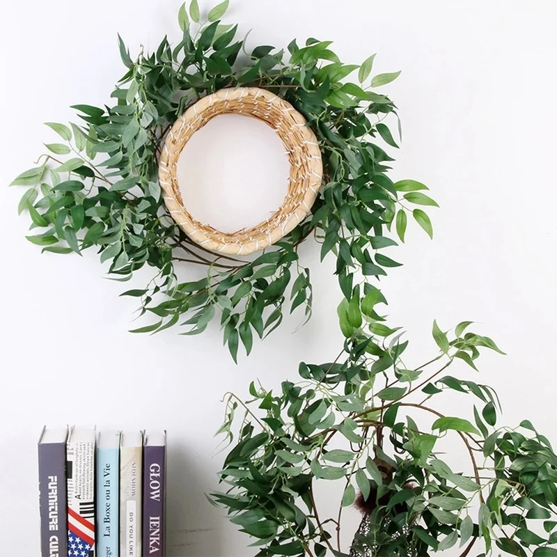 

1.7M Artificial Willow Plant DIY Simulation Willow Cane Vine Home Decor Garland Leaves Rattan Ivy Wreath Wedding Decoration