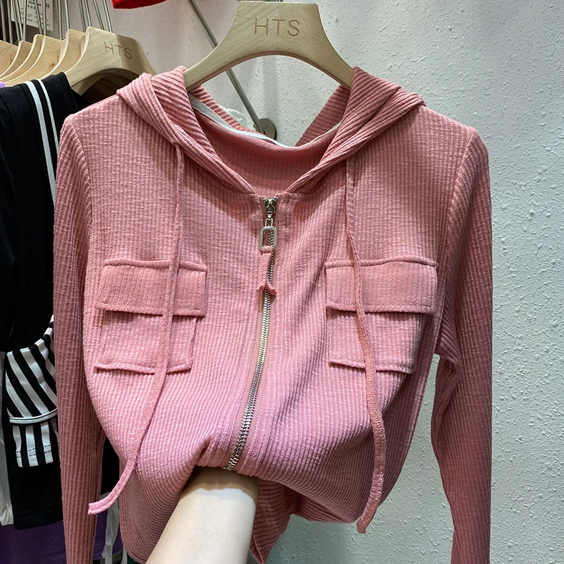 Tidal autumn/winter 2021 new casual long-sleeved slim hoodie thin zipper cardigan short girl crewneck sweatshirt
Tidal autumn/winter 2021 new casual long-sleeved slim hoodie thin zipper cardigan short girl crewneck sweatshirt