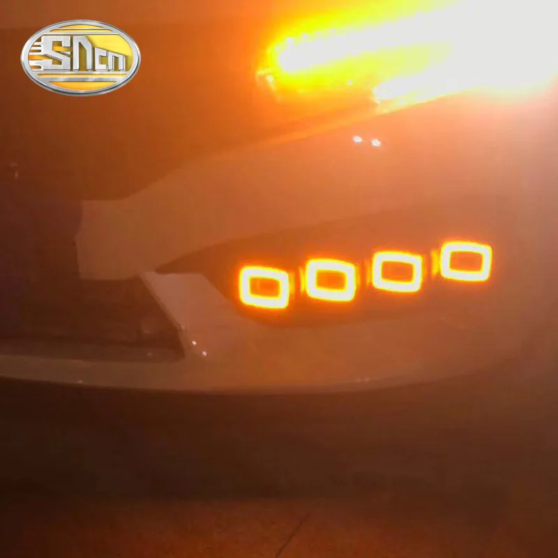 2PCS LED Daytime Running Light For Honda Civic 2016 2017 2018 Yellow Turn Signal function Relay Car DRL 4 Eyes Fog Lamp
2PCS LED Daytime Running Light For Honda Civic 2016 2017 2018 Yellow Turn Signal function Relay Car DRL 4 Eyes Fog Lamp