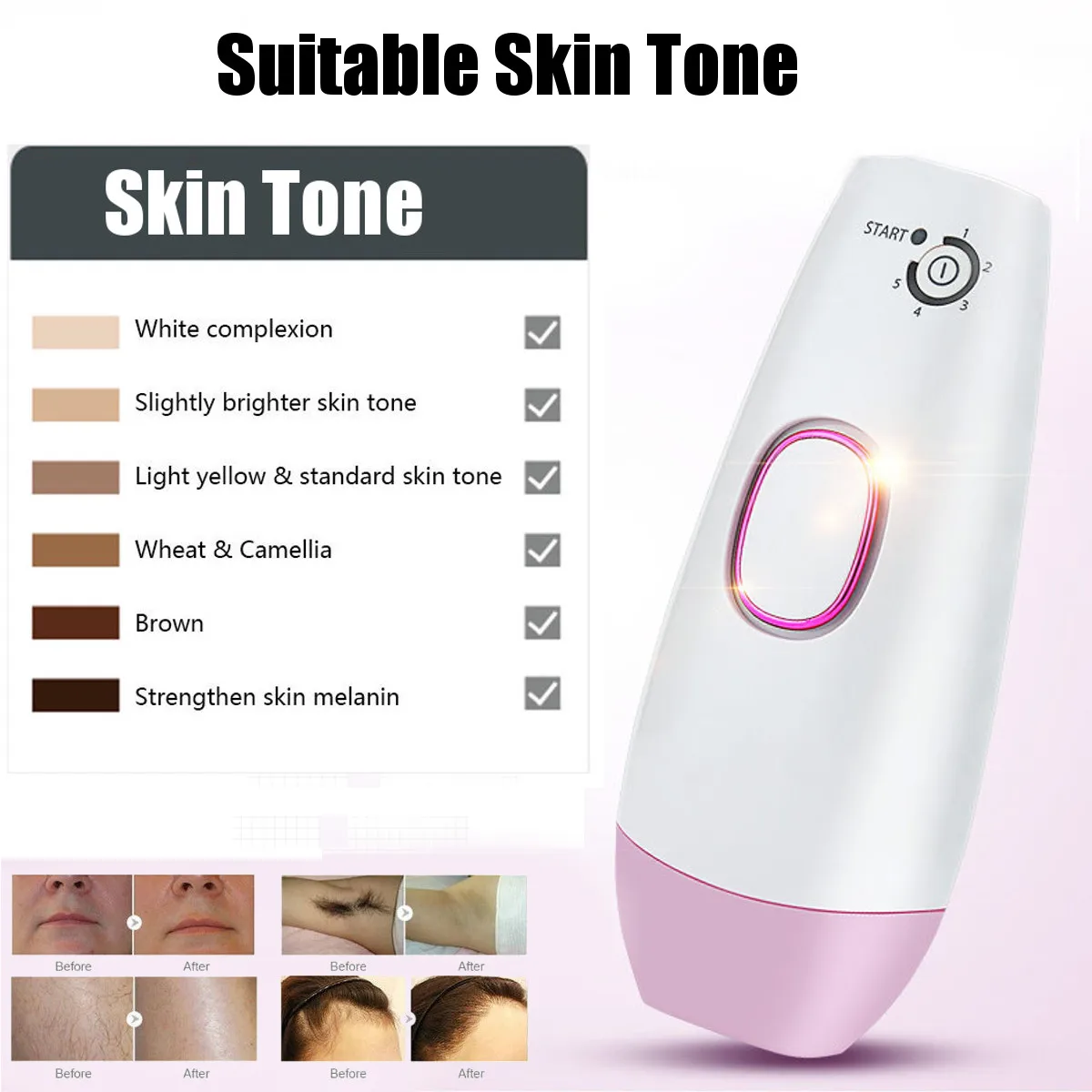 Laser Epilator 300000 Flash Professional Permanent IPL Hair Removal Photoepilator Home Light Pulses Depilatory whole Body Face
Laser Epilator 300000 Flash Professional Permanent IPL Hair Removal Photoepilator Home Light Pulses Depilatory whole Body Face
