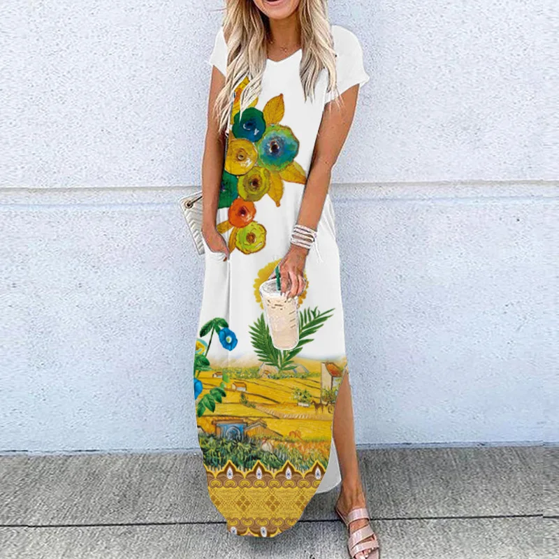 MOVOKAKA 3D Butterfly Print Sexy Dress 2021 Summer Beach Casual Split Short Sleeve Dresses Woman Girl Plus Size Long Dress Women
MOVOKAKA 3D Butterfly Print Sexy Dress 2021 Summer Beach Casual Split Short Sleeve Dresses Woman Girl Plus Size Long Dress Women