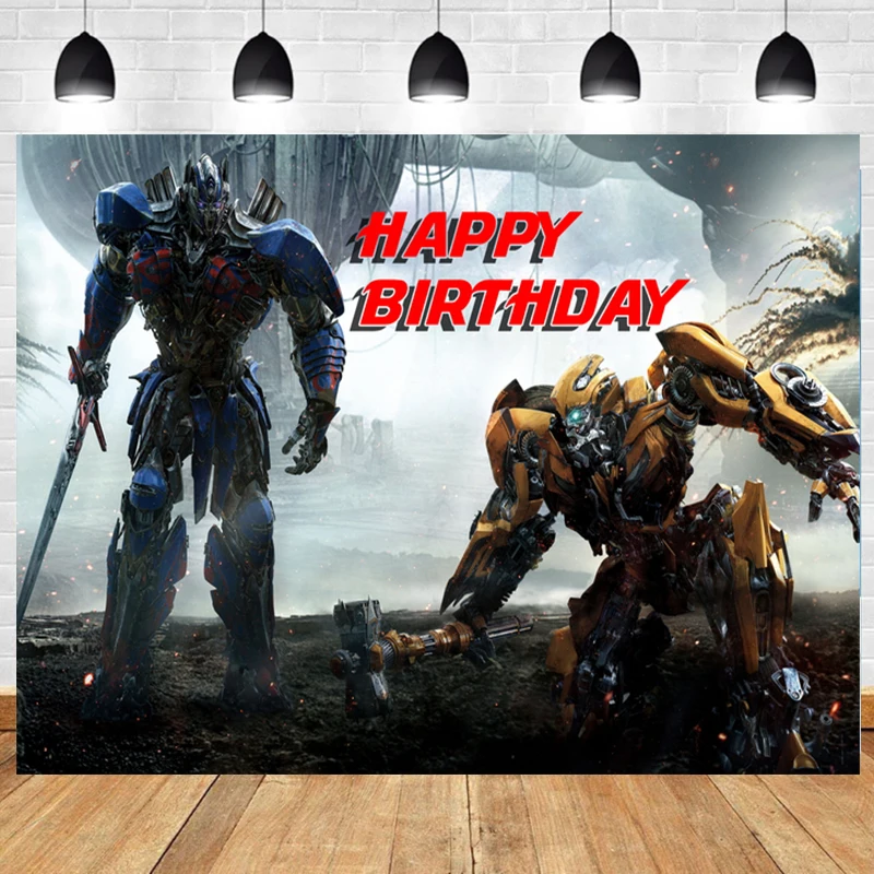 Customized Backdrop for Kids Birthday Party Transformer Popular Movie Optimus Bumblebee Silkwarpoy Background Decorative Banner
Customized Backdrop for Kids Birthday Party Transformer Popular Movie Optimus Bumblebee Silkwarpoy Background Decorative Banner