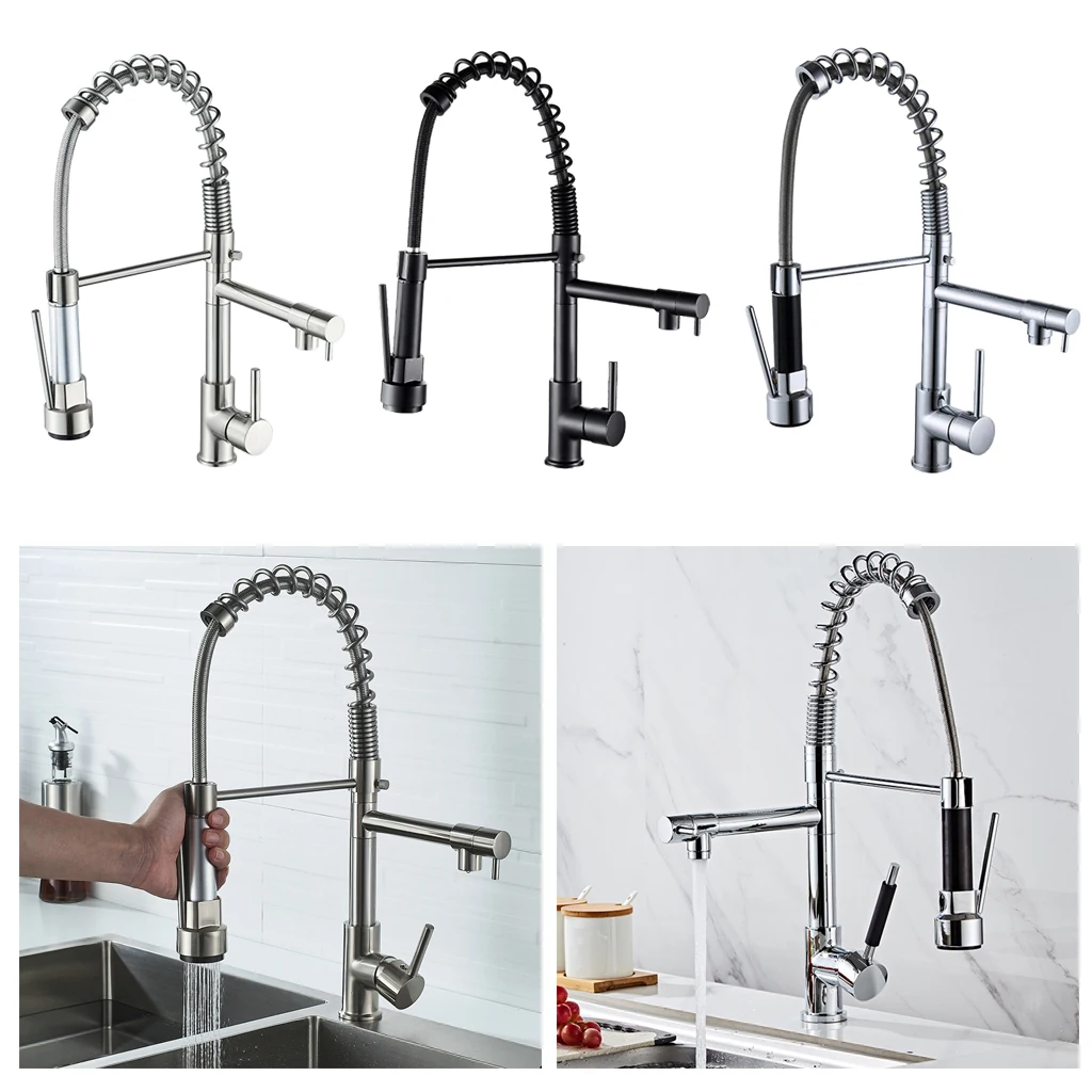 Hot & Cold Sink Mixer Tap Spout 360 Degree Rotation Kitchen Faucet with Pull Out Sprayer
Hot & Cold Sink Mixer Tap Spout 360 Degree Rotation Kitchen Faucet with Pull Out Sprayer
