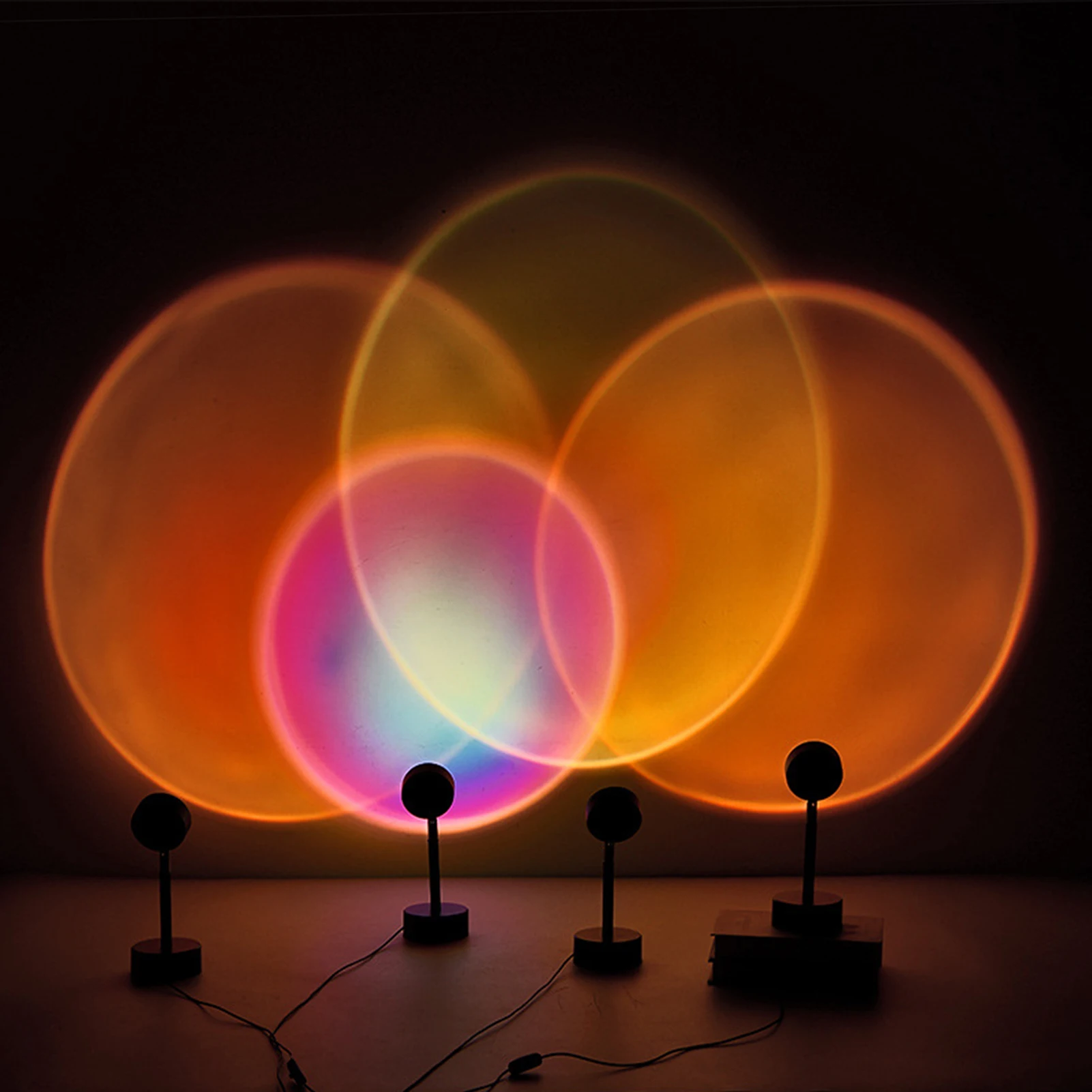 Rainbow Sunset Red Projector Led Night Light Sun Projection Desk Lamp for Bedroom Bar Coffee Store Wall Decoration Lighting
Rainbow Sunset Red Projector Led Night Light Sun Projection Desk Lamp for Bedroom Bar Coffee Store Wall Decoration Lighting