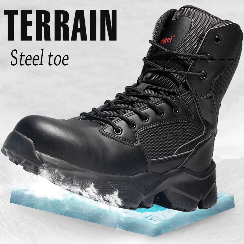 Outdoor Men Hiking Shoes Breathable Desert Tactical Boot Steel Toe Waterproof Work Safely Boots Anti-Slip Trekking Shoes
Outdoor Men Hiking Shoes Breathable Desert Tactical Boot Steel Toe Waterproof Work Safely Boots Anti-Slip Trekking Shoes