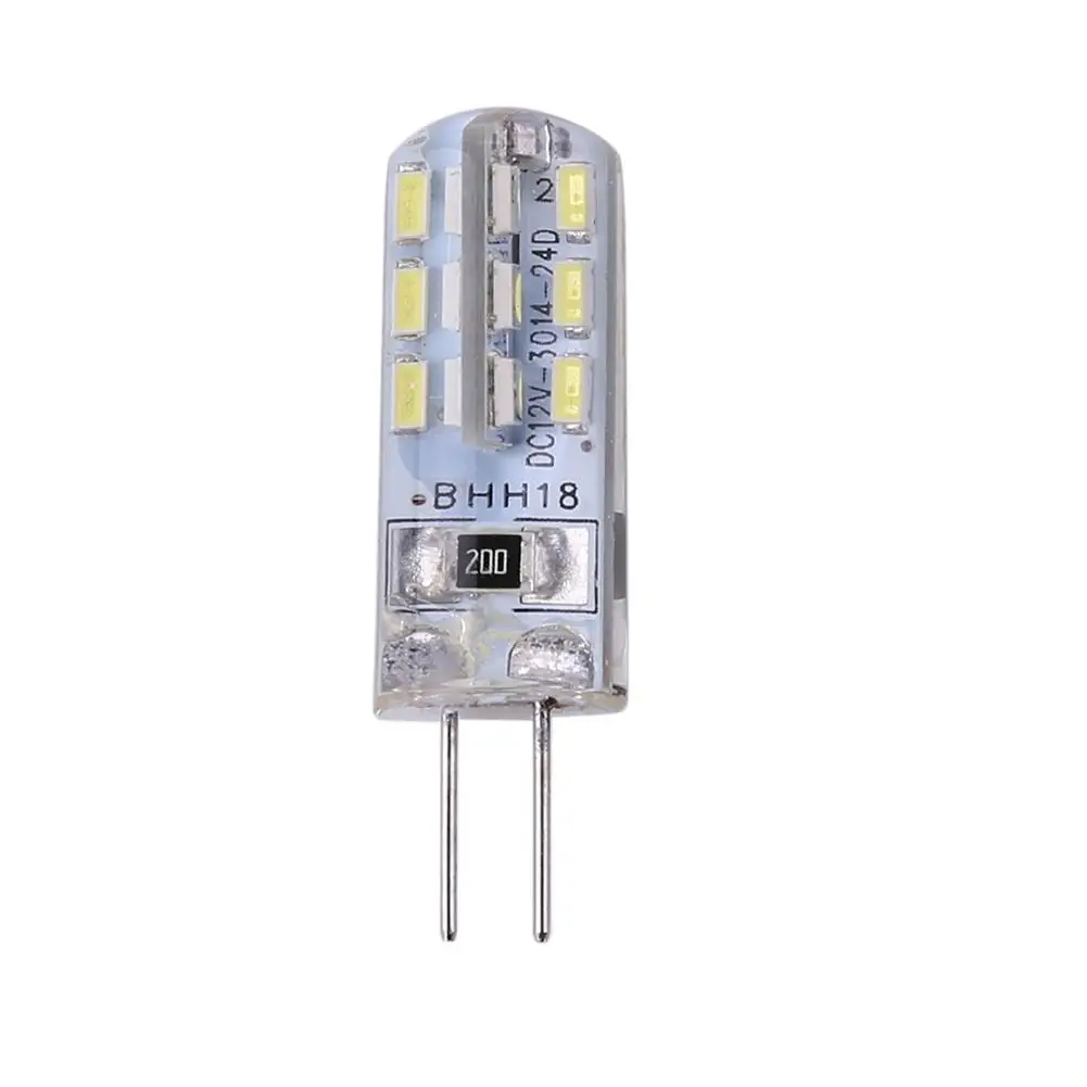 2W SMD3014 G4 LED Lamp DC 12V / AC 220V-240V 24 SMD3014 110LM White LED Replace Silicone Corn Bulb Halogen Household LED Light
2W SMD3014 G4 LED Lamp DC 12V / AC 220V-240V 24 SMD3014 110LM White LED Replace Silicone Corn Bulb Halogen Household LED Light