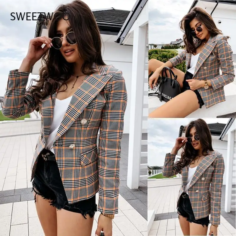 Autumn and Winter New Style European and American Solid Color Women's Lapel Diagonal Zipper Short Plaid Ladies Jacket
Autumn and Winter New Style European and American Solid Color Women's Lapel Diagonal Zipper Short Plaid Ladies Jacket